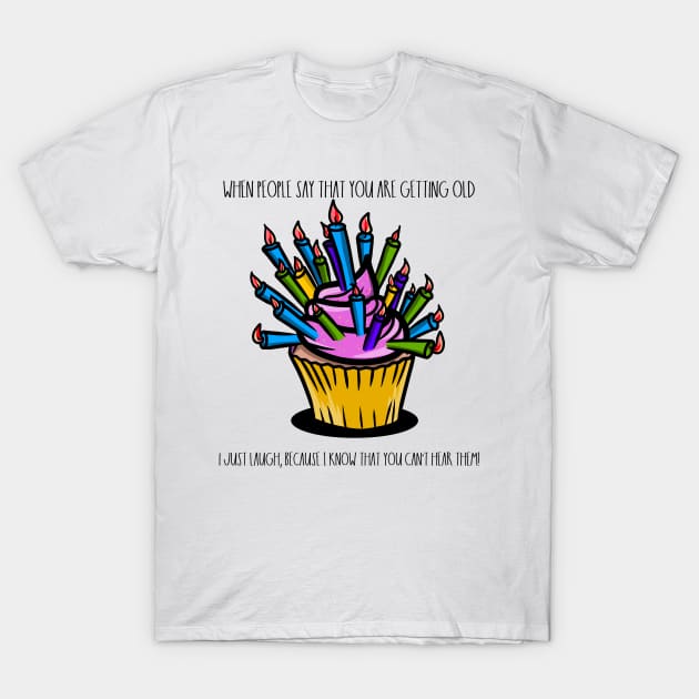 Funny birthday pink cupcake T-Shirt by mailboxdisco